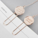 Cute Hair Ball Trojan Color Feather Pendant Bookmark Metal Pendant Book Folder