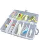 16Pcs Artificial Fishing Lure Set Hard Soft Bait Minnow Spoon Crank Shrimp  U2H7