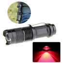Red Light LED Flashlight 3 Modes Torch Lamp Astronomy Favor Night Vision Ca Z1W1