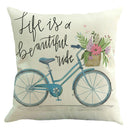 4x 45 X 45cm Modern Trip Print Pillowcase Linen Throw Cushion Decor Covers