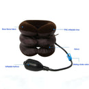 Air Inflatable Office Pillow Portable Home Cervical Traction Velvet Three Floors