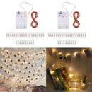 2x LED Light String w/ Clear Photo Clips for Indoor/Outdoor Decoration 20led