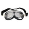 Men's Motorcycle Motorbike Open Face Helmet Visor with Goggles Plain Black Matt