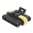 Kit 6 Pin Way Waterproof Electrical Wire Connector Plug W9T7