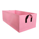 2PCS FABRIC GARDEN GROW BAGS RAISED BED VEGETABLES PLANT CONTAINER PINK & GREEN