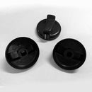 4Pcs Black Kitchen Gas Stove Cooker Oven Control Rotary Switch Knobs New
