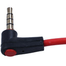 3.5mm 1/8 inch Male to Male 4 Pole Car AUX Audio Cord Cable Record Headphon
