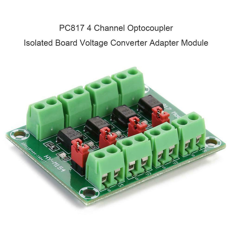 PC817 4 Channel Optocoupler Isolated Board Voltage Converter Adapter Module