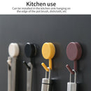 10pcs Mini Wall Hook Traceless Bathroom Kitchen Self  Clothes Keys Cute