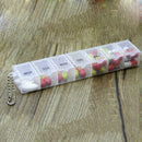 7 Day Weekly Transparent 7 Compartment Tablet Pill Box Case Holder Organize X8K4
