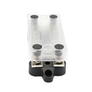 12 Positions Dual Row 150A 12V Bus Bar with Cover - Marine Power Distribution