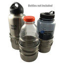 Stainless Camping Backpacking Cup Pot Cook Set With Vented Lid Folding Hand