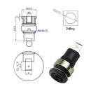 10Pcs 4mm Safety Panel Socket Front Thread Banana Socket