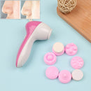 Brush Head 6 In 1 Cleanser Face Wash Facial Soft Cleansing Electric MassagerTEUS