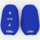 Car Key Protive Cover Holder for BUICK Flip Smart 3 Buttons Remote Key Fob Blue