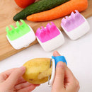Finger Held Palm Peeler Easy Hold Vegetable Fruit Slicer Peeler Dura- OZ