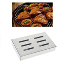 Stainless Steel Meat Smoking Barbecue Smoker Box For BBQ Wood Chip Gas Grill