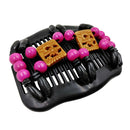 Retro Women Bead Magic Hair Comb DIY Hairstyle Making Double Slide Bun Clip A