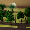 10 Pack 1:100 Mini LED Street Lights Single Head Train Lamp Layout Scenery