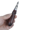7 in1 DIY adjustable wood leather handing stitching Groover crease leather to ME