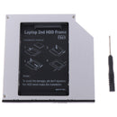 12.7mm Aluminum Alloy 2nd HDD Caddy IDE to SATA 2.5" HDD SSD Case OZ