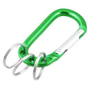 Hiking Camping Spring Loaded D Shaped Carabiner Hook Pouch Holder Keyring G