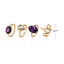 3pcs/set Fashion Water Drop Zircon Geometric Ring Women Knuckle Rings Jewelry