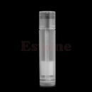 5pcs 5mL Clear Black White Empty Lipstick Lip Balm Container / Case Tube + Caps
