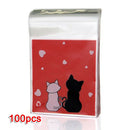 100pcs Clutch bag Red CATS Bag of Candy Biscuits Gift I4J4