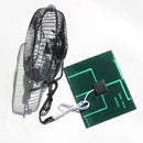 Usb Iron Fan 6Inch Cooling Ventilation Fan+3.5W Solar Panel Charger Powered