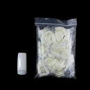 500pcs/bag Natural Flat Shape False Nail Art Tips UV Gel Manicure Tools (2) A