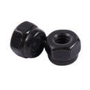 M2 Zinc Plated Nylock Nylon Insert Hex Lock Nuts Black 50pcs