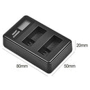 LP-E5 LCD Dual Port USB Battery Charger for Canon EOS 1000D 500D 450D Kiss