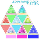 For Kids Digital Alarm Clock 7 LED Color Changing Desktop Night Light Bedroom