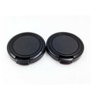 Plastic Snap Digital Camera Clip-on 34mm Center Pinch Lens Cap Cover - Black
