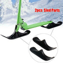 2pcs Replacement Ski Toboggan Snow Scooter Sled Parts Outdoor Winter Skiing Boat
