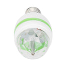 E27 RGB LED Bulb 3W Rotating Crystal Magic Ball Stage Party DJ Disco Light A