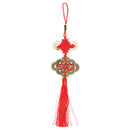 Home Car Decor Feng Shui Chinese knot 10 Lucky Coins Career Wealth Pend Kw