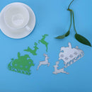 3pcs Old Man Deer Cutting Dies for DIY Scrapbook Emboss Metal Craft Stencil