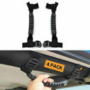 2 x Roll Bar Grab Handles for 1955-2018 Jeep Wrangler YJ TJ JK JL (Black) A9F9
