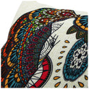 45*45cm Euro Square flax Print Pattern Throw Pillow Covers Elephant V5U2