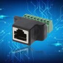 Ethernet RJ45 Female To Screw Terminal 8 Pin CCTV Digital DVR Adapter Con OYC