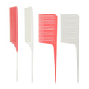 4Pcs Barber ABS Weaving Highlighting Foiling Hair Comb Styling Salon Tool