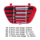 5pcs Portable Alloy Carbon Steel Broken Bolt Screw Extractor Remover Tools