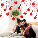 18 Hanging Heart Swirls - Valentines Day Decorations - Valentines Day Hangi