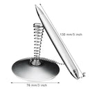 Counter Pen with Chain, Spring Security Desk Pen for Office Bank (2 Pack) D2Z8