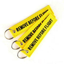 YELLOW Follow Me / - Embroidery Key Chain Keycha Woven B9W6