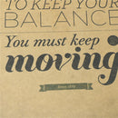 life is like riding a bicycle poster cafe bar decor  kraft paper wall stic Gw