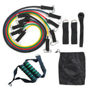 11x Resistance Band 125 Pounds TPE Elastic Pull Rope Home Gym Fitness Tool