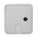 Square ELECTRIC CABLE HATCH w/ Key for RV Electric Cord RV Camper Electric Cord